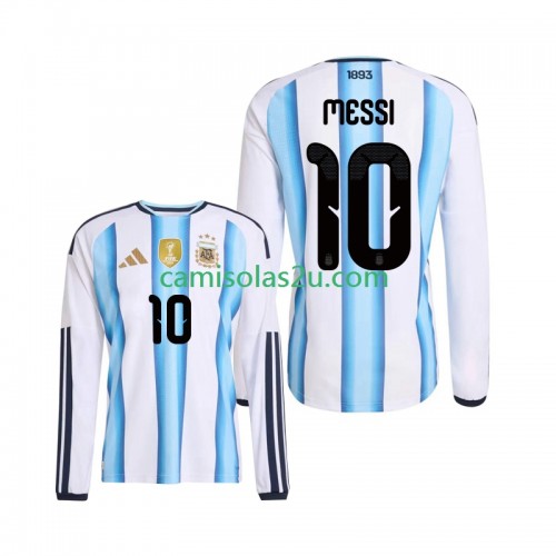 Camisolas de futebol Argentina Lionel Messi 10 Equipamento Principal World Cup 2026 Manga Comprida Camisolas de futebol Argentina Lionel Messi 10 Equipamento Principal World Cup 2026 Manga Comprida